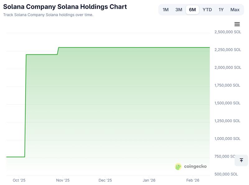 Solana Company treasury holdings