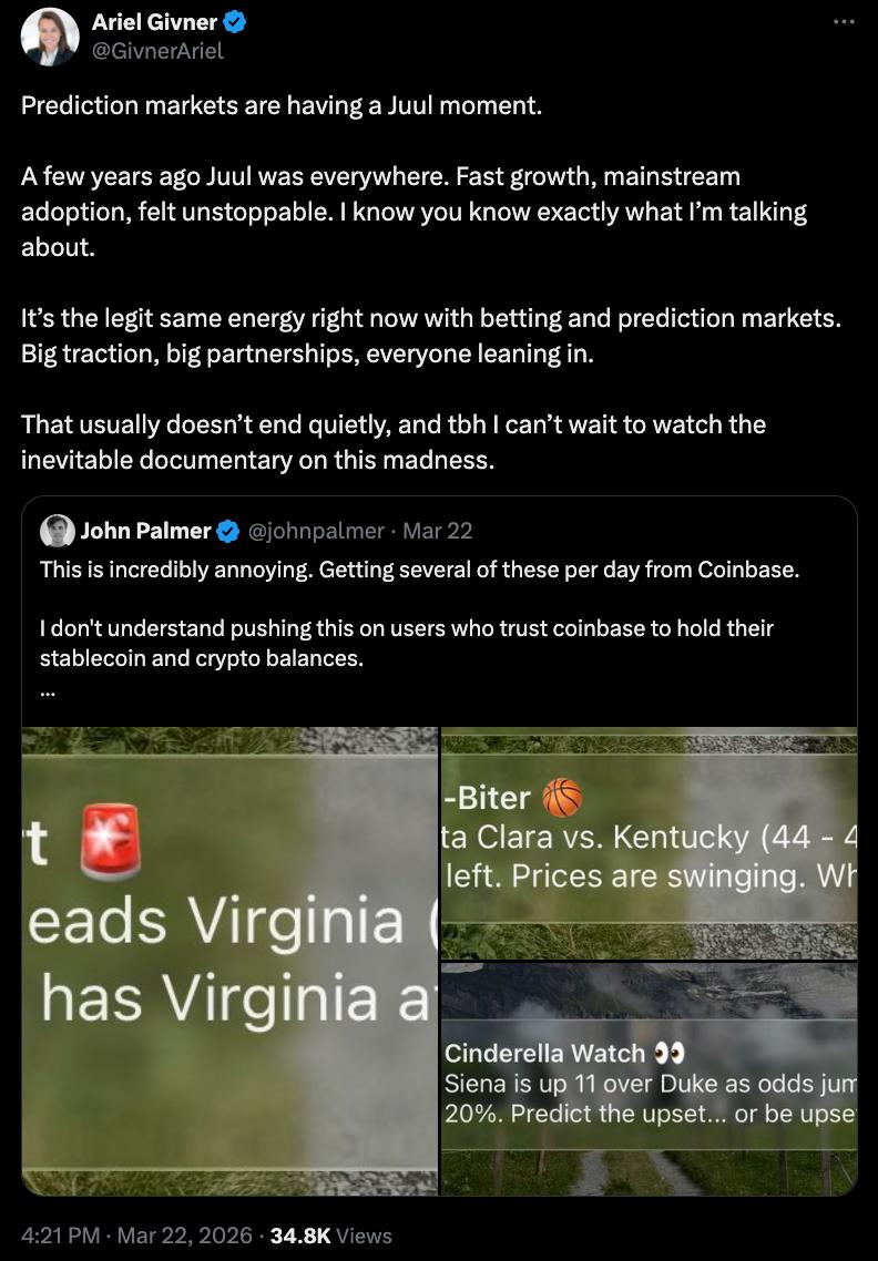 Coinbase, Cryptocurrency Exchange, Sport, Prediction Markets