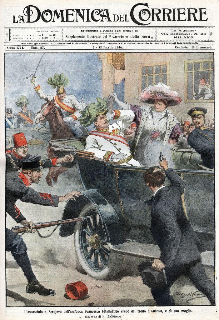 The assassination of Archduke Ferdinand