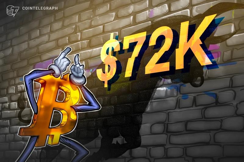 BTC Bulls Drive Bitcoin Toward $72K, Approaching Monthly Peak