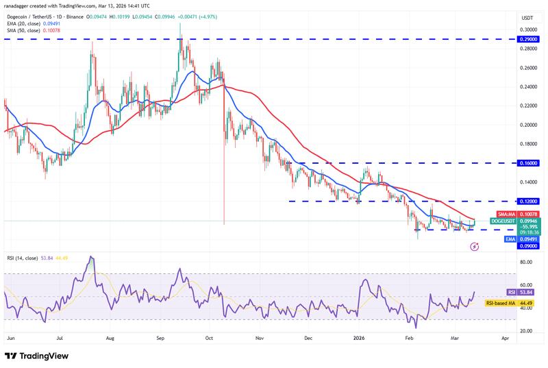 DOGE/USDT daily chart