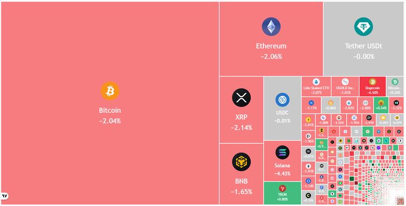 Crypto market data daily view