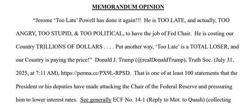 Boasberg noted Trump's invective posts on social media