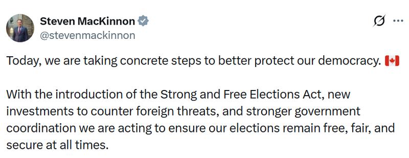 Steven MacKinnon statement