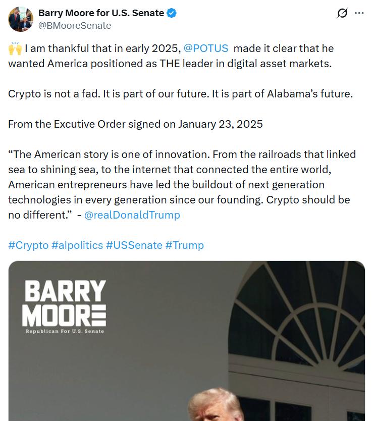 Barry Moore social media post