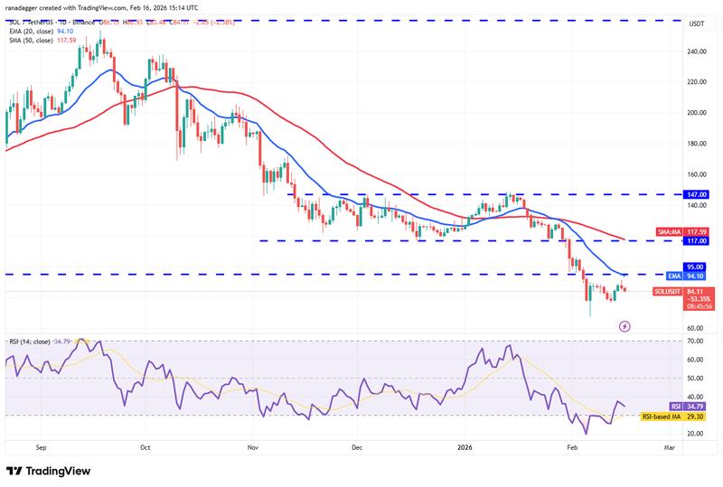 SOL/USDT daily chart