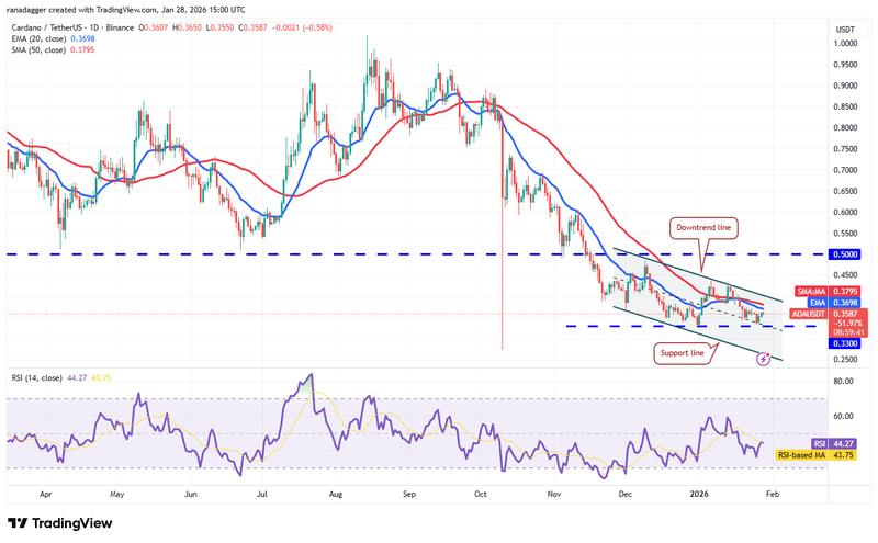 ADA/USDT daily chart