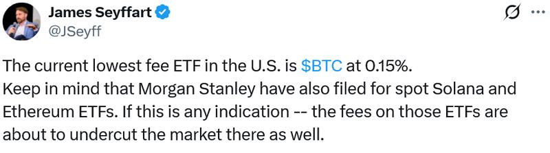 Morgan Stanley crypto ETF filings