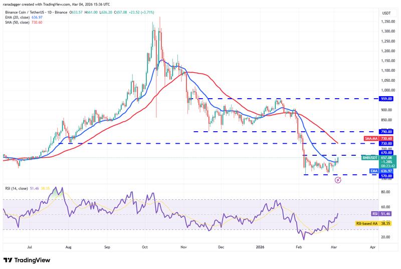 BNB/USDT daily chart