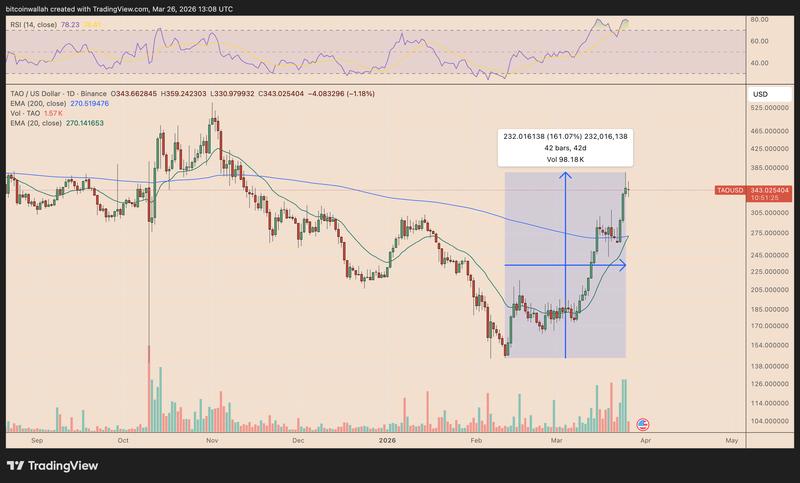 TAO/USD daily chart