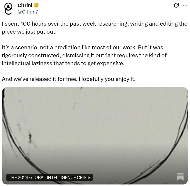 Citrini Research scenario forecast