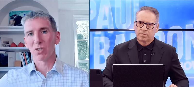 Matt Hougan speaking to Paul Barron