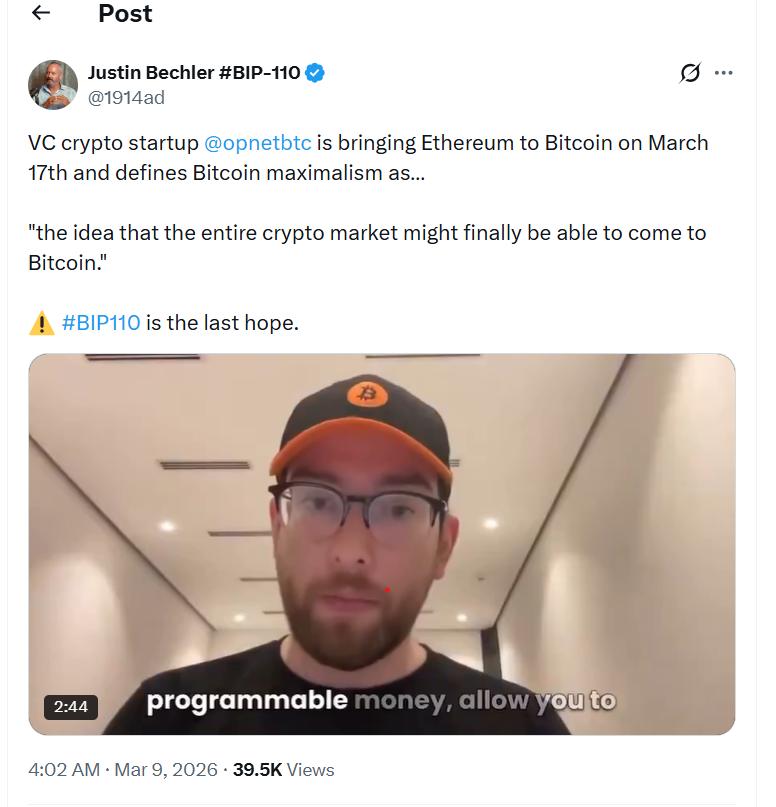 BIP 110 proponents argue against OP_NET