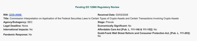 Cryptocurrencies, Law, Security, SEC, White House