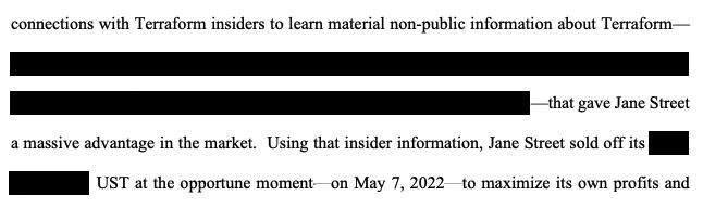 An excerpt of Todd Snyder's complaint, including redactions