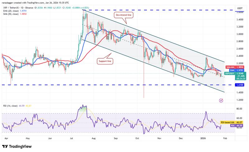 XRP/USDT daily chart