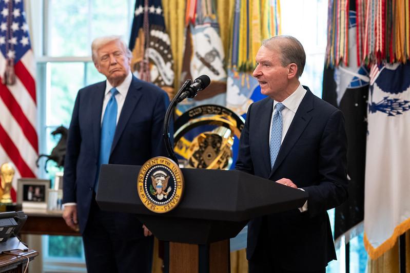 Paul Atkins and Donald Trump