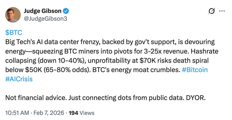 Judge Gibson post on X