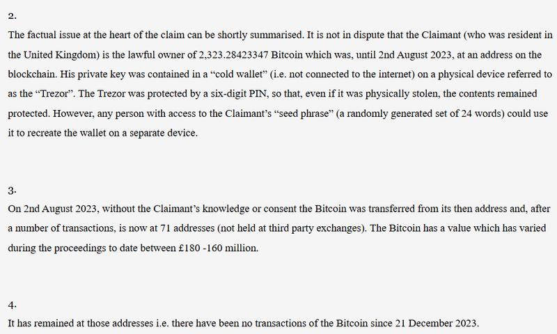A UK resident accused his wife of stealing his Bitcoin using CCTV to record his seed phrase