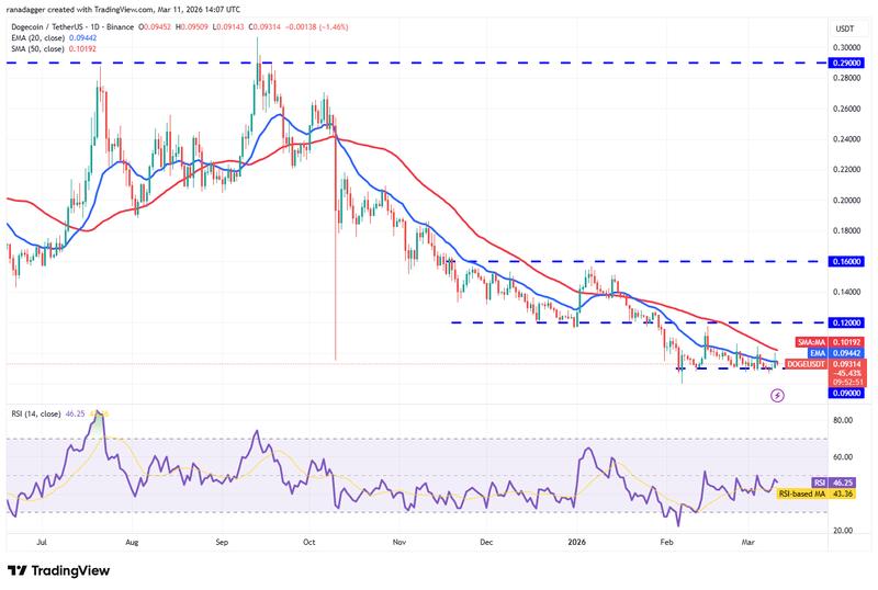 DOGE/USDT daily chart