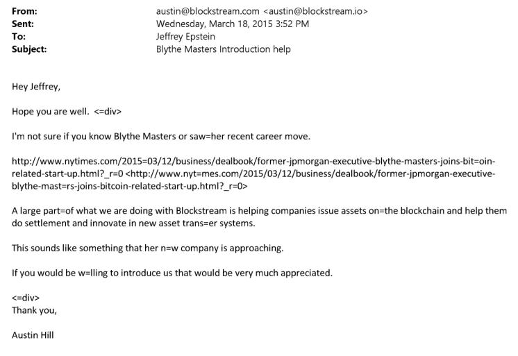 Hill's message re: Masters