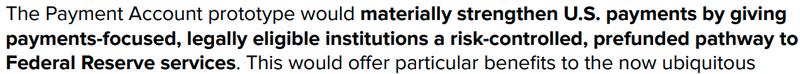 An excerpt from Circle's letter to the Fed