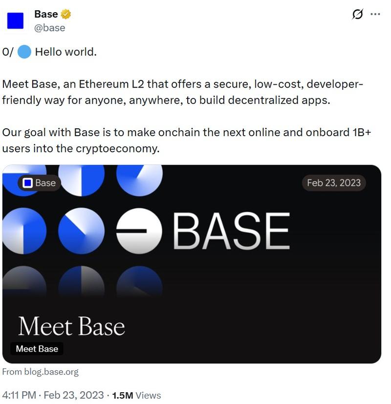 Base introduced itself to the world