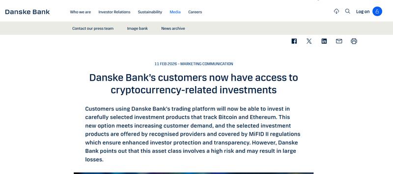 Denmark, Banks, Ethereum, Adoption, Bitcoin ETF