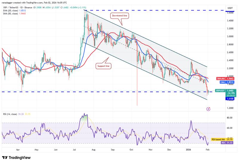 XRP/USDT daily chart