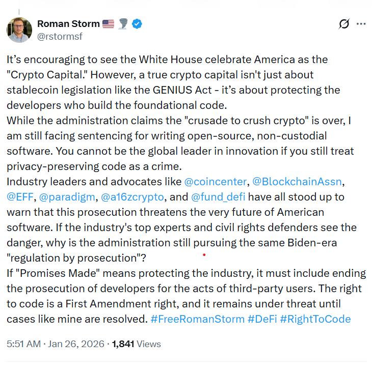 Cryptocurrencies, Privacy, Open Source, Legislation, Developers, Genius Act