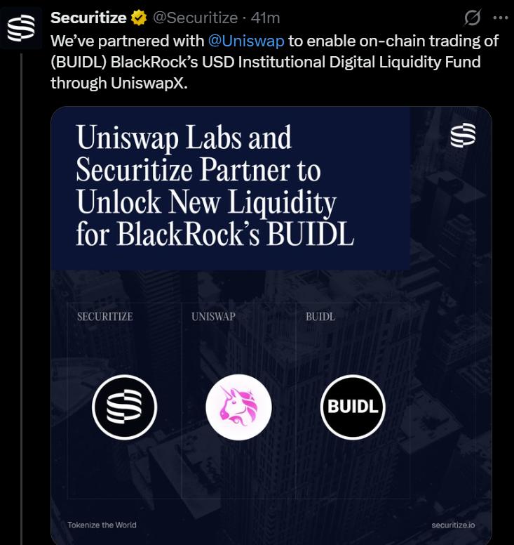 Securitize announcement