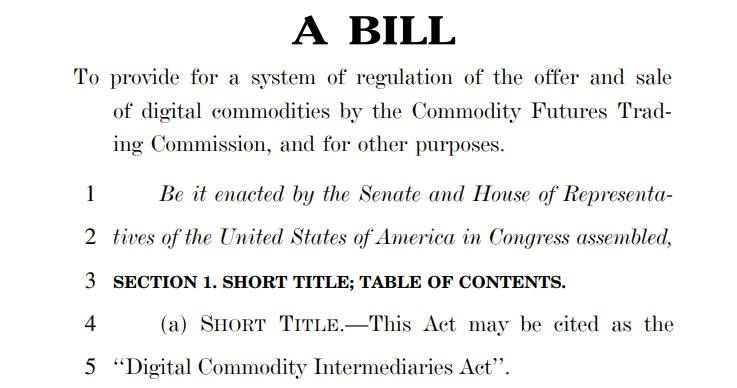 An excerpt of the Republican draft crypto bill shared by John Boozman