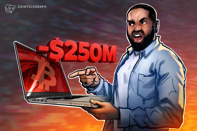Crypto traders face $250M wipeout as Bitcoin price volatility intensifies