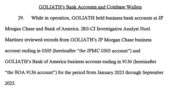 US Department of Justice court document